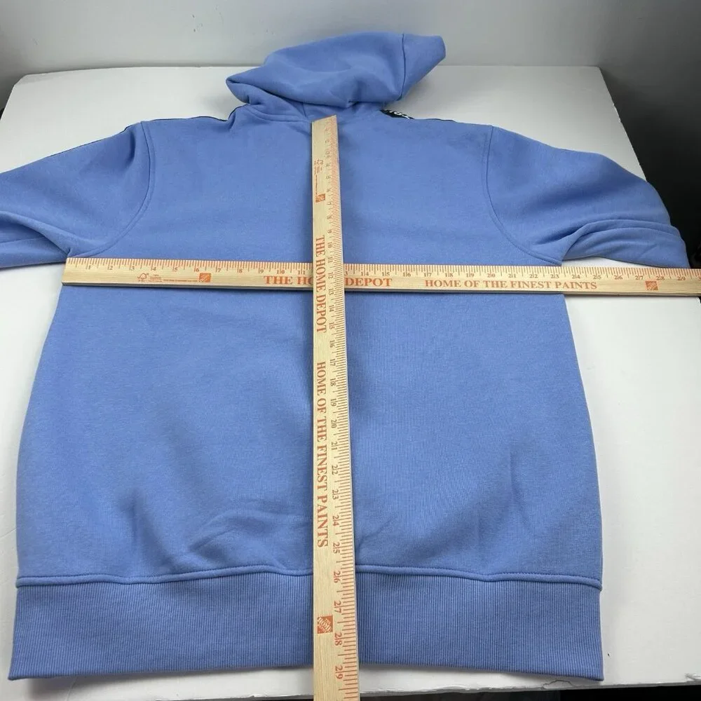 NWT True Religion Men's Silicone Tape PO Blue Pullover Hoodie Size L $119